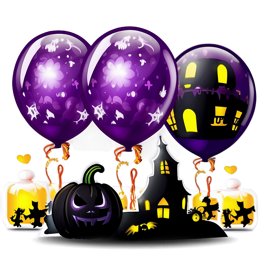 Halloween Theme Balloon Png Qaw79