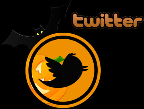 Halloween Themed Twitter Logo