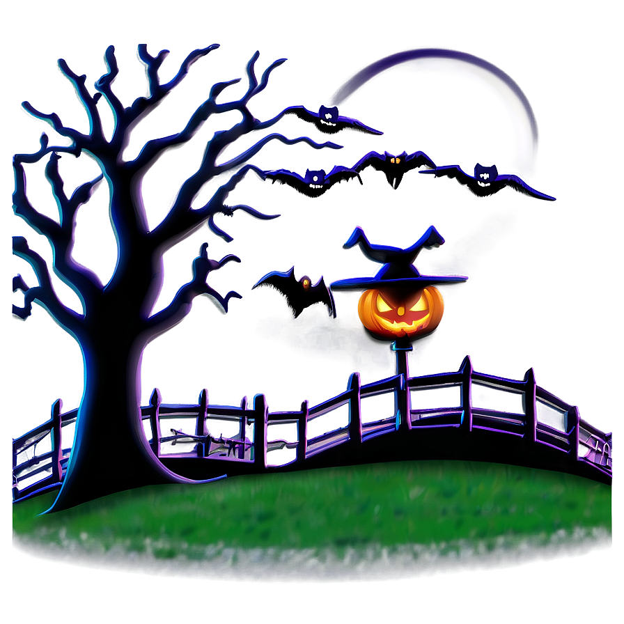 Halloween Town Scene Png 05212024