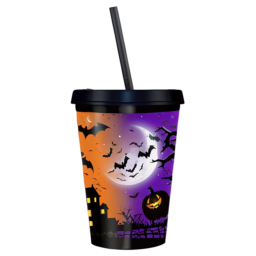 Halloween Tumbler Cup Png Frq