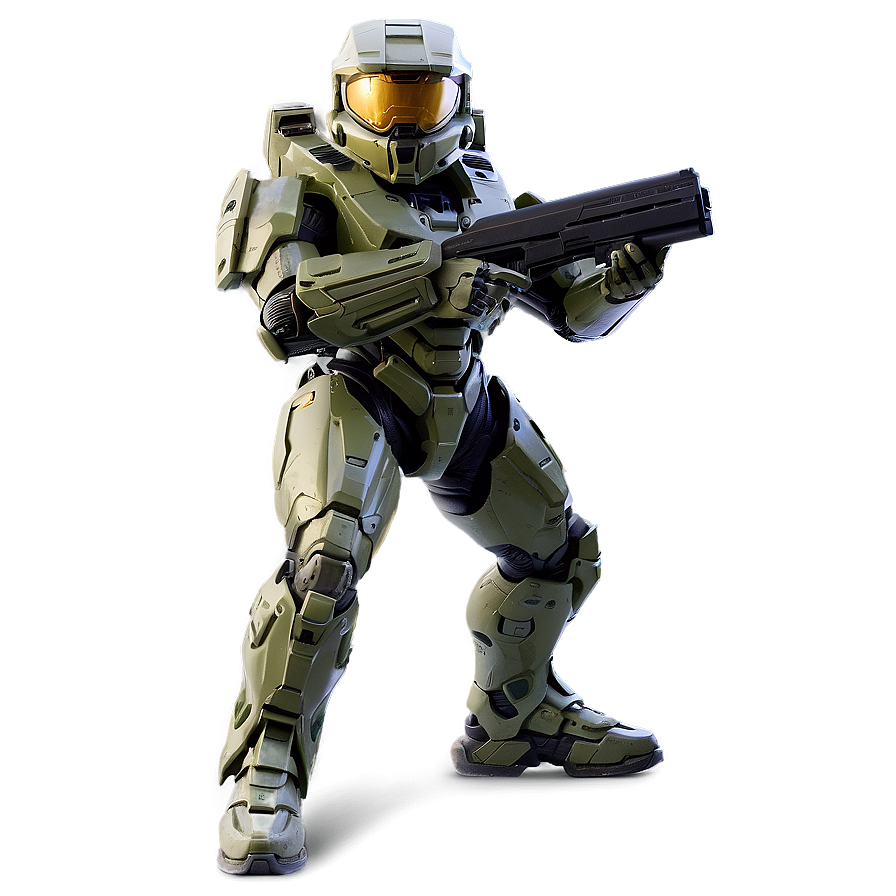 Halo Master Chief Epic Stance Png 06252024