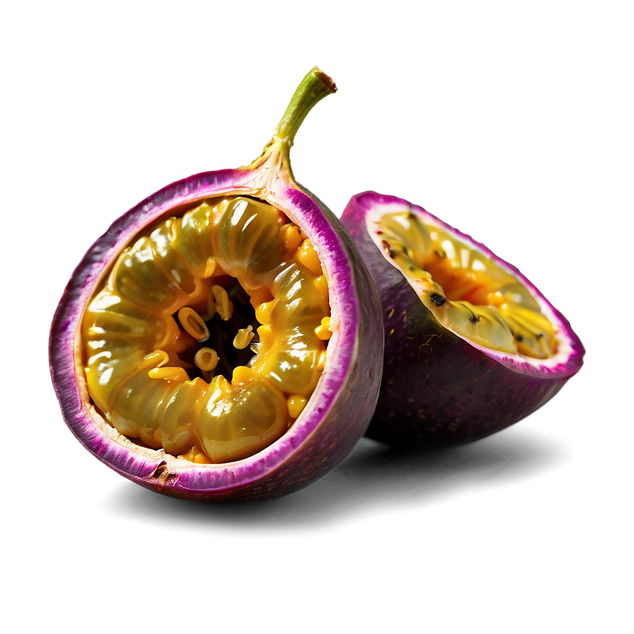 Halved Passion Fruit Png 1