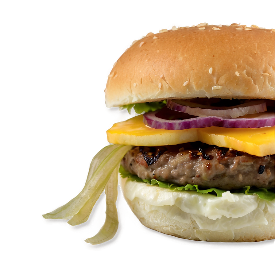 Hamburger With Caramelized Onions Png 41