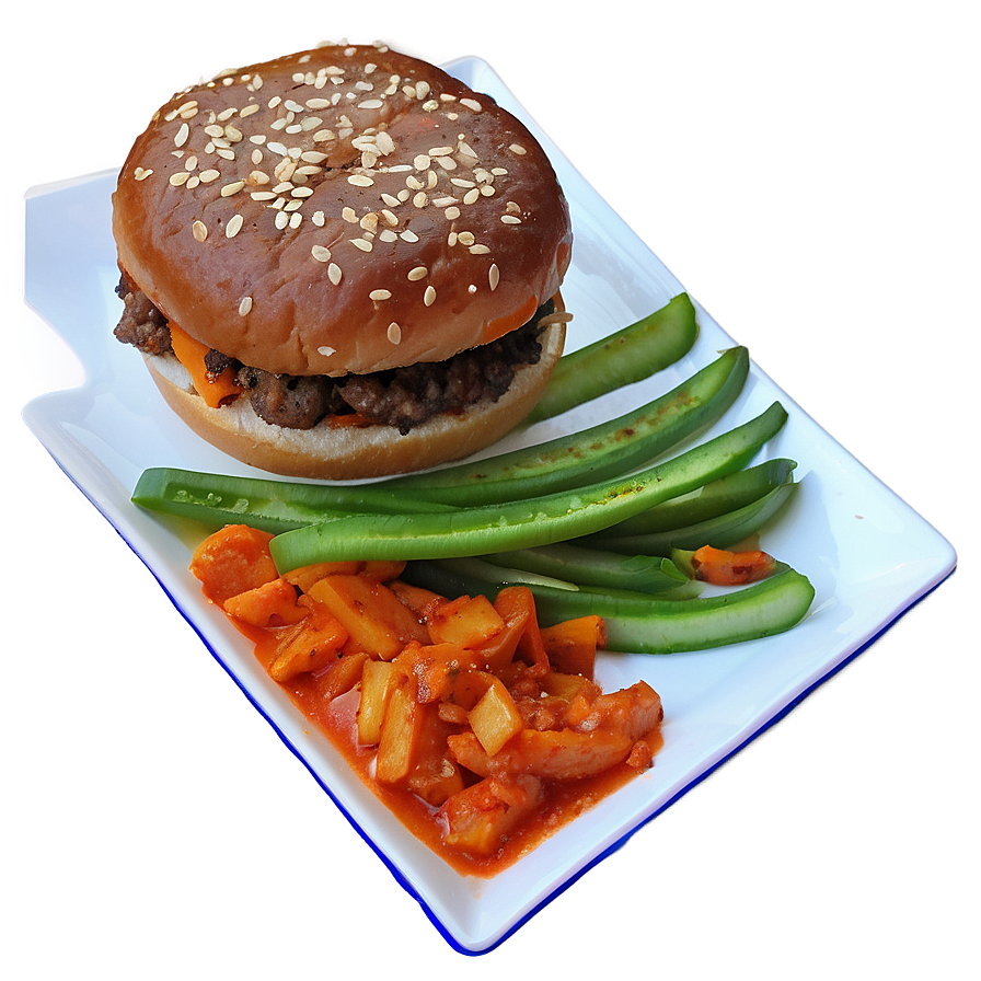 Hamburger With Kimchi Png 05242024