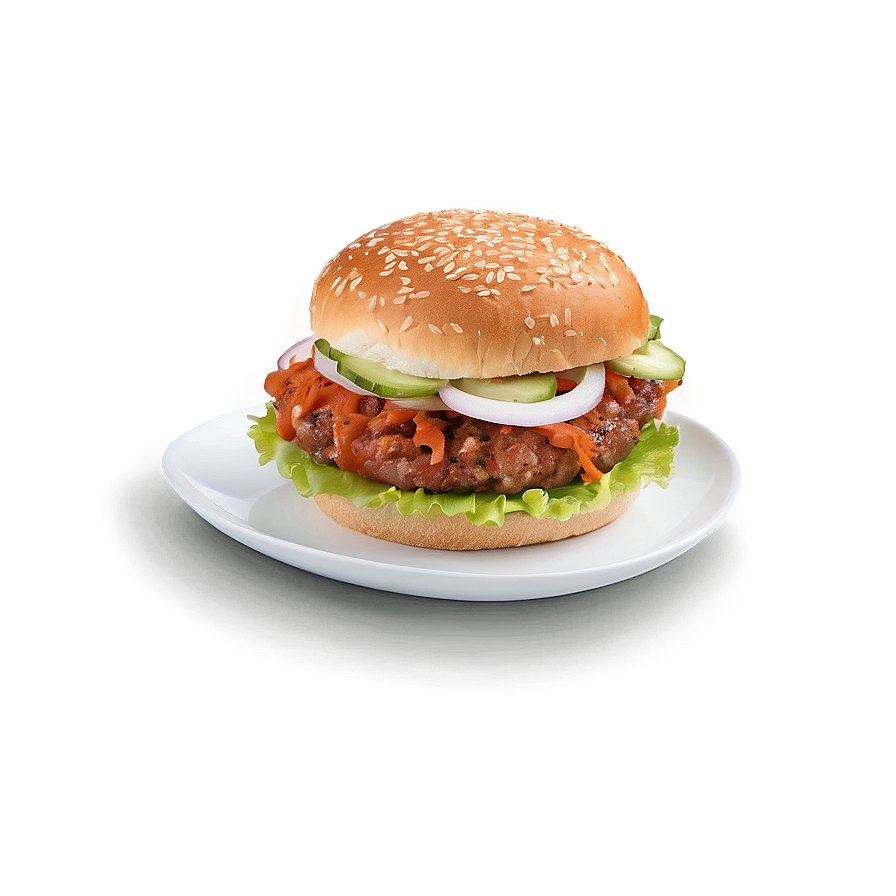 Hamburger With Kimchi Png Sgg36