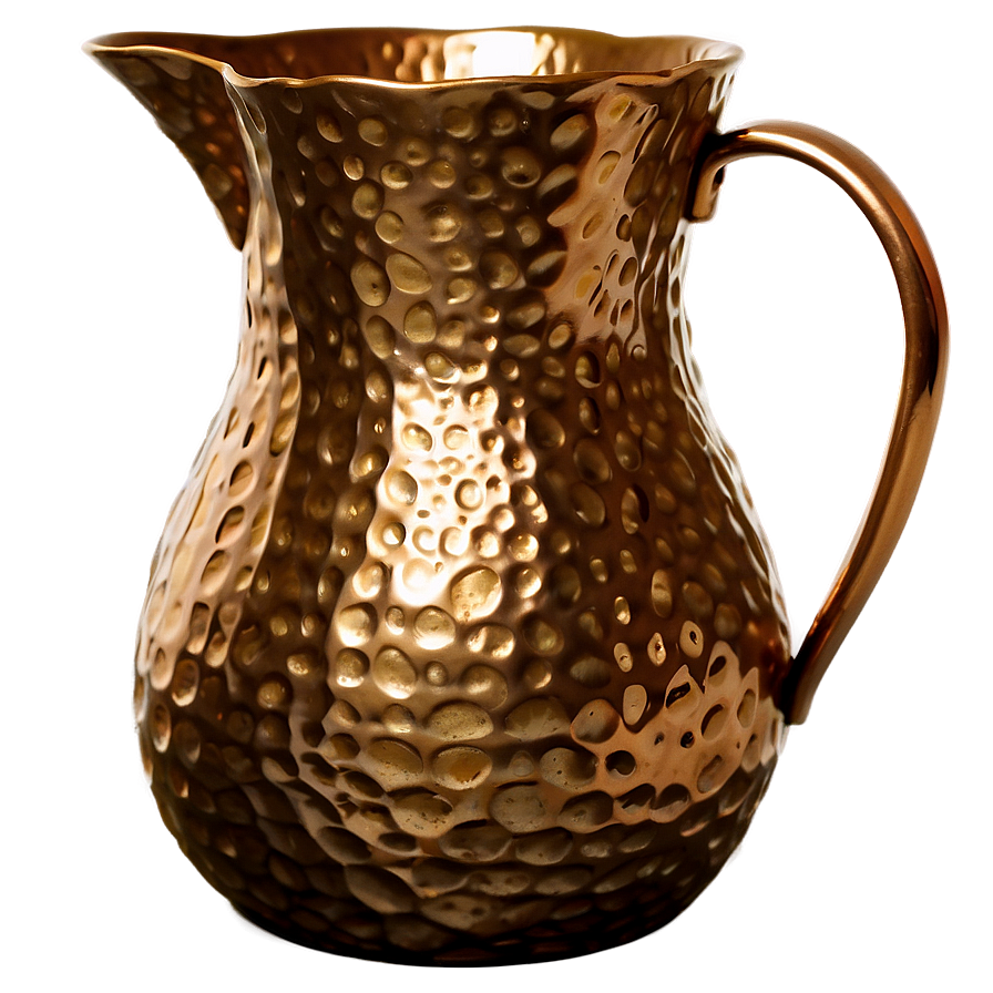 Hammered Bronze Pitcher Png 06252024