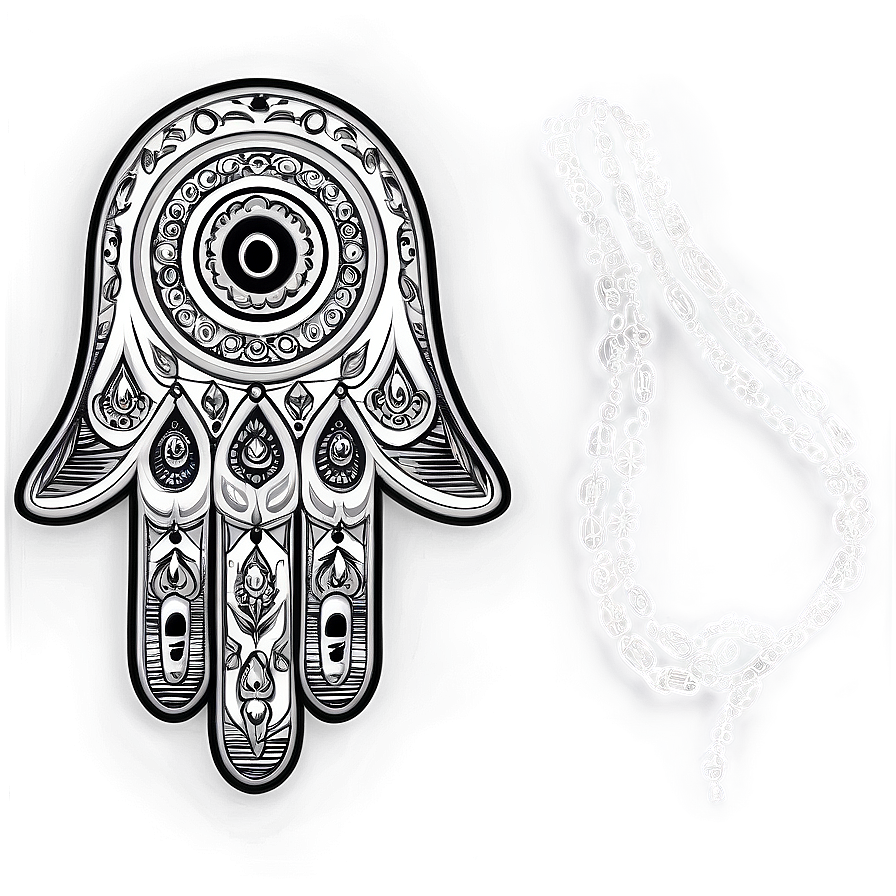 Hamsa Sketch Png 06252024