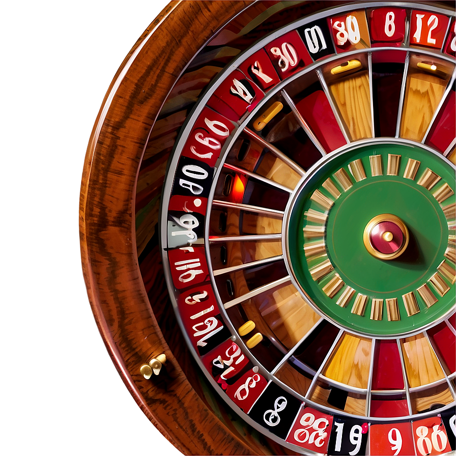 Hand-crafted Wooden Roulette Png Qte