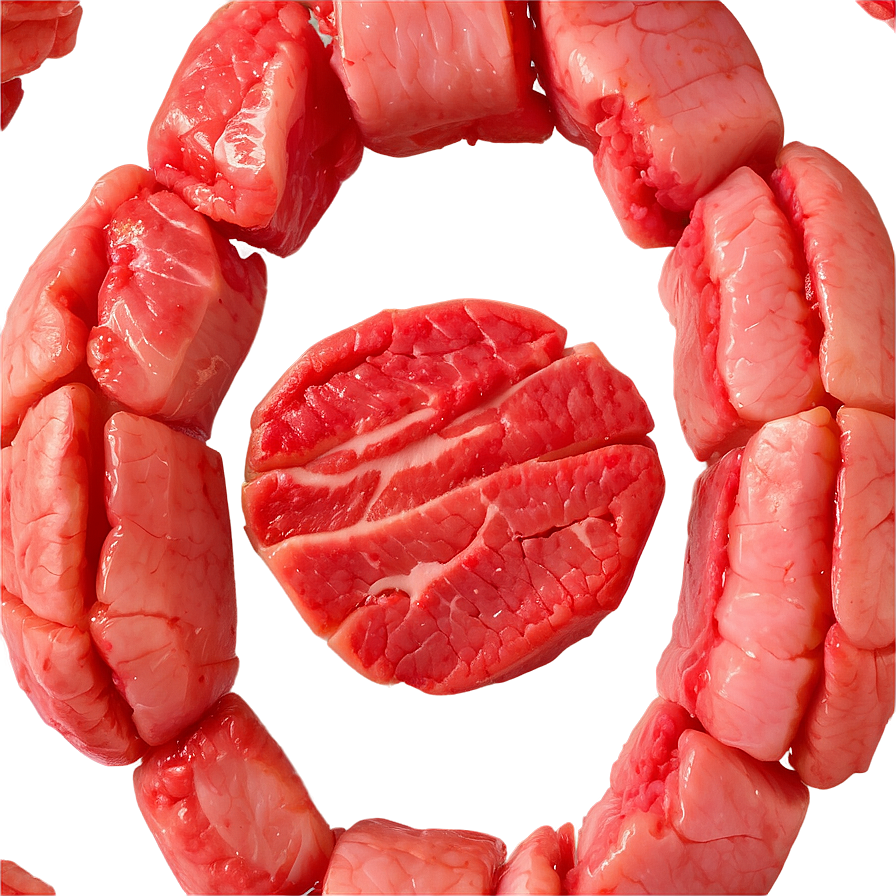 Hand-cut Meat Chunks Png Kql