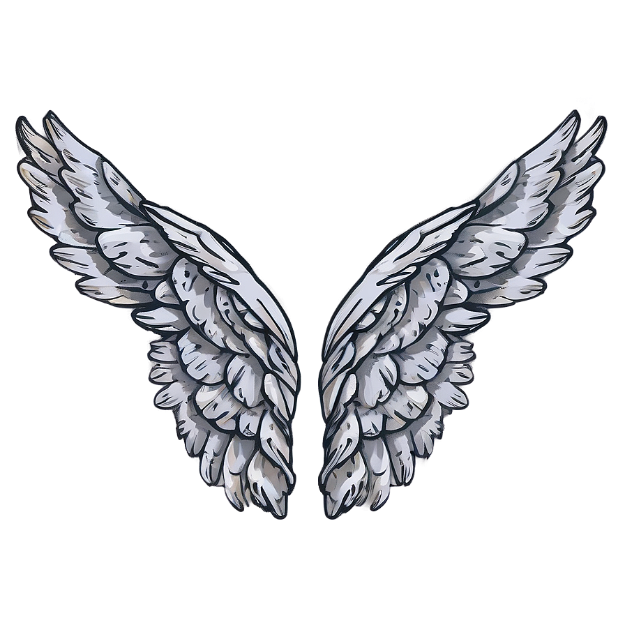 Hand-drawn Angel Wings Model Png Feh