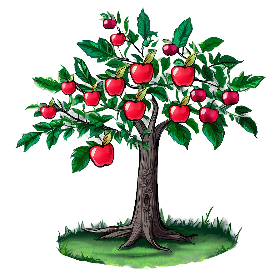 Hand Drawn Apple Tree Png Nia92