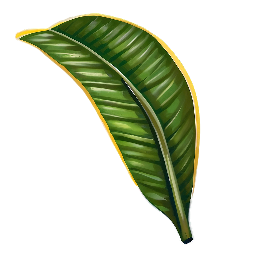 Hand-drawn Banana Leaf Png Xgr3