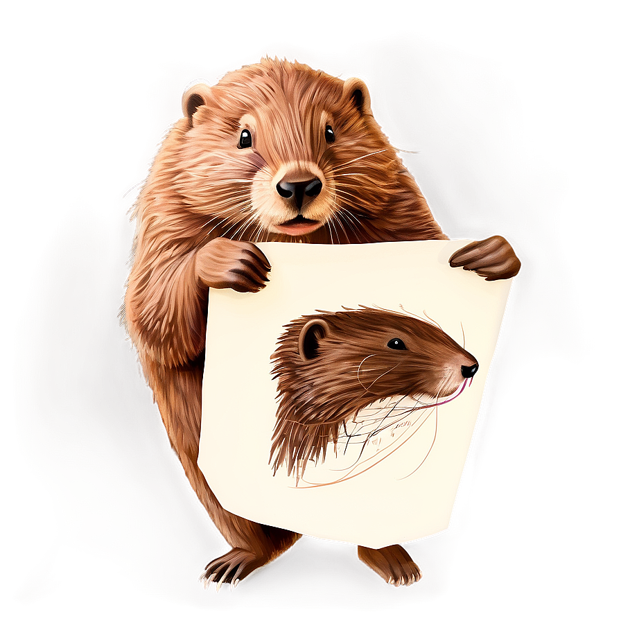 Hand-drawn Beaver Sketch Png Nfs