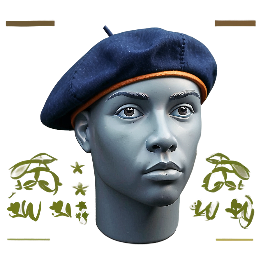 Hand Drawn Beret Png 6