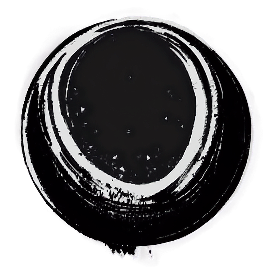 Hand Drawn Black Circle Png 05252024