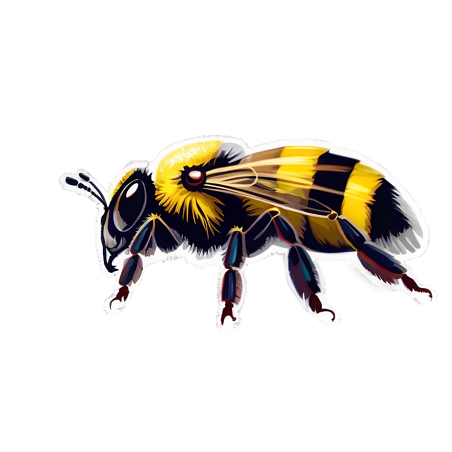 Hand-drawn Bumblebee Sketch Png Flh