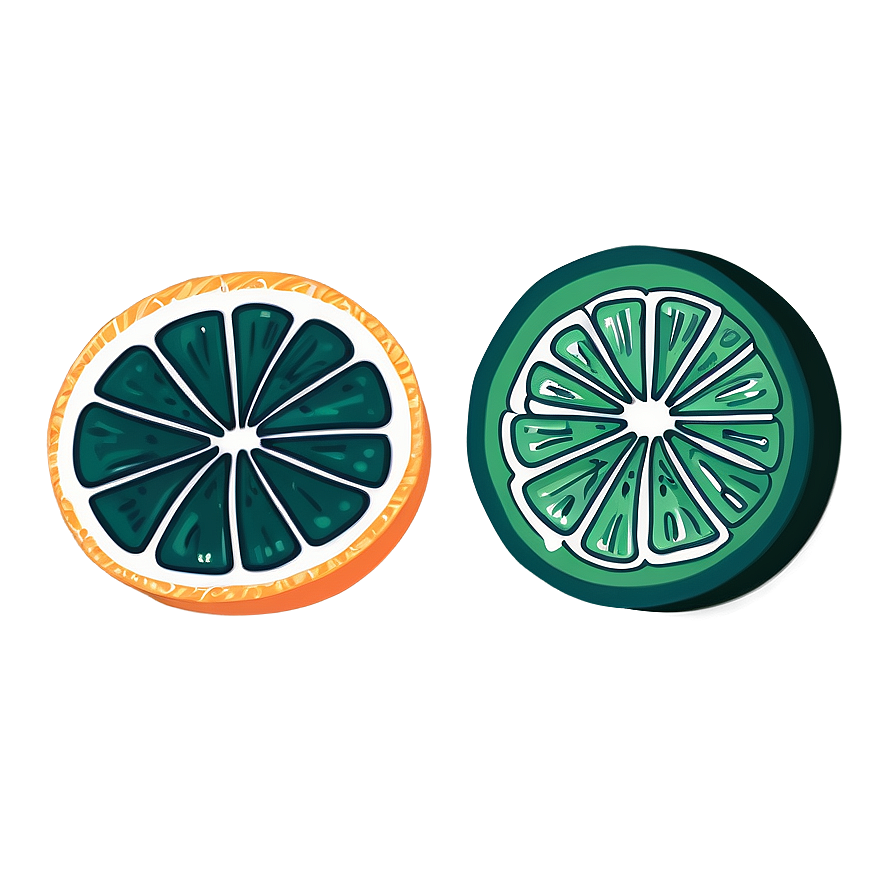 Hand-drawn Citrus Collection Png Eem