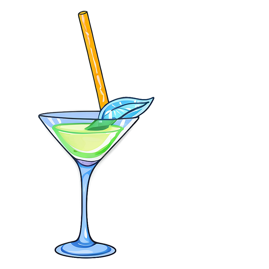 Hand Drawn Cocktail Glass Png Lck