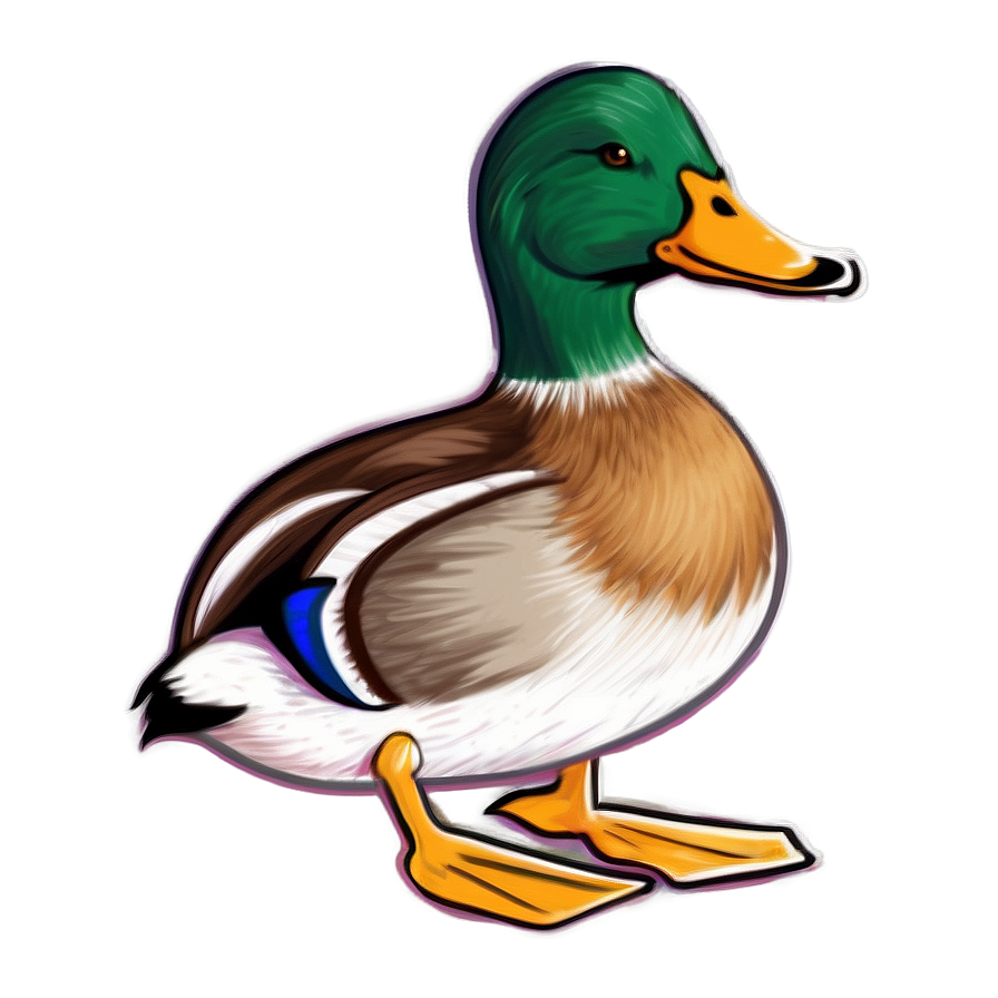 Hand Drawn Ducks Art Png Mkw