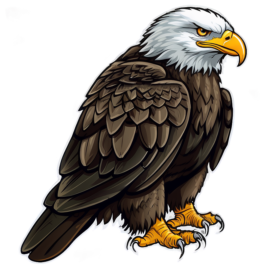 Hand-drawn Eagle Head Png Utt