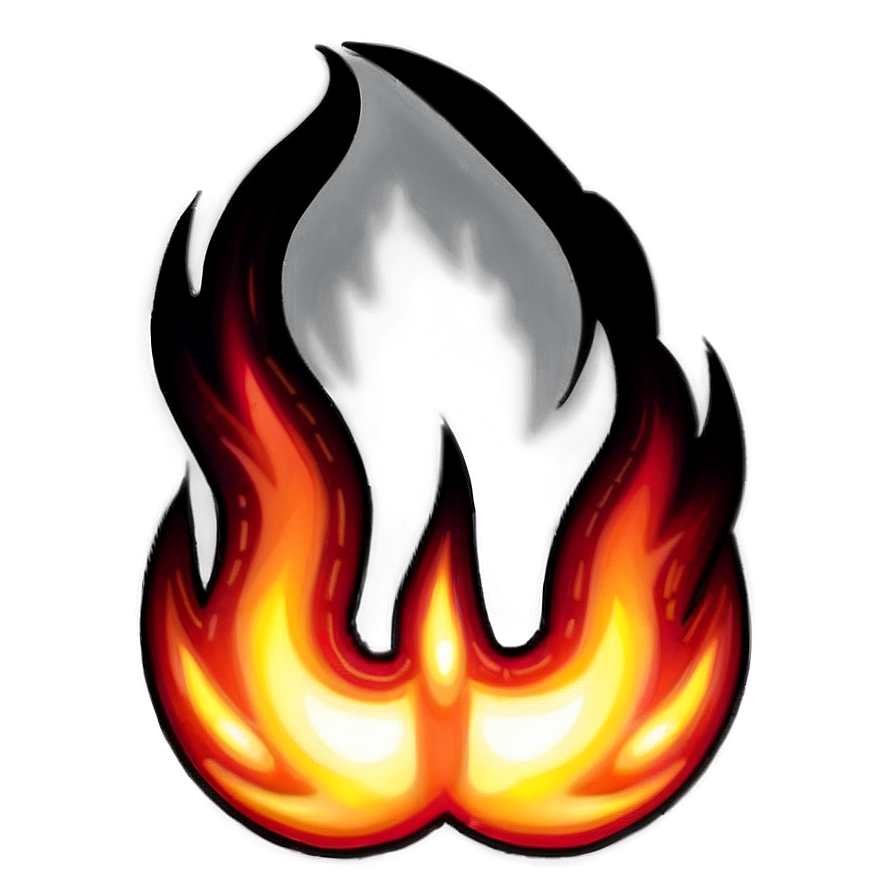 Hand Drawn Flames Png Kou