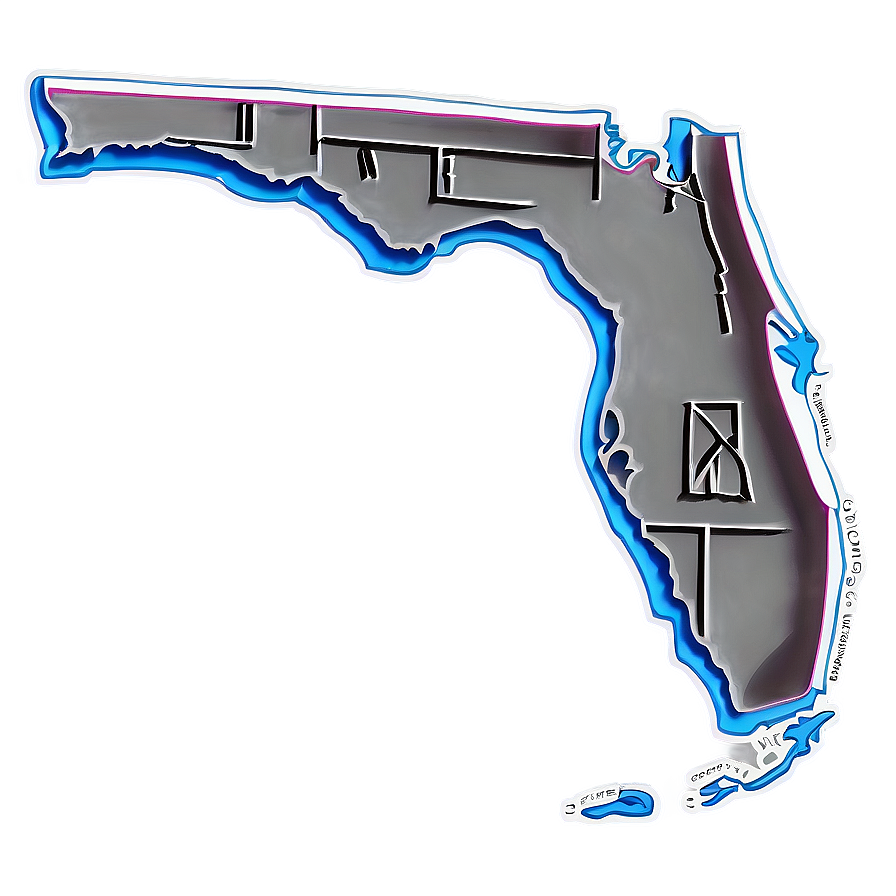 Hand Drawn Florida Outline Png 65