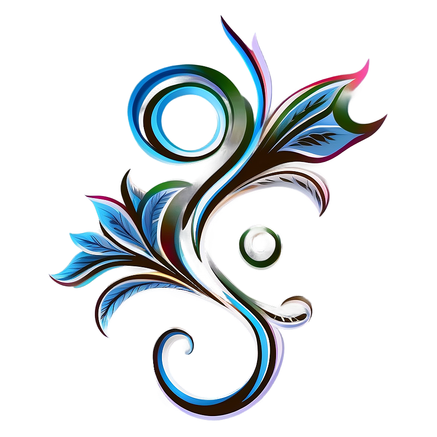 Hand-drawn Flourish Element Png 06212024