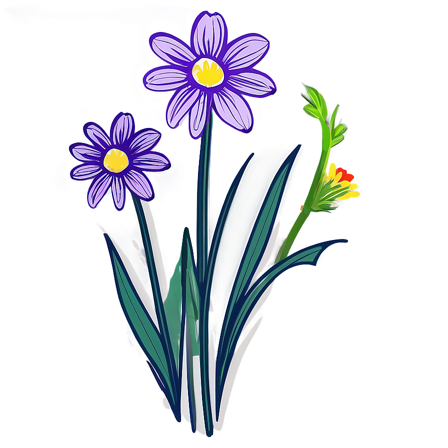 Hand-drawn Flower Illustration Png 06272024