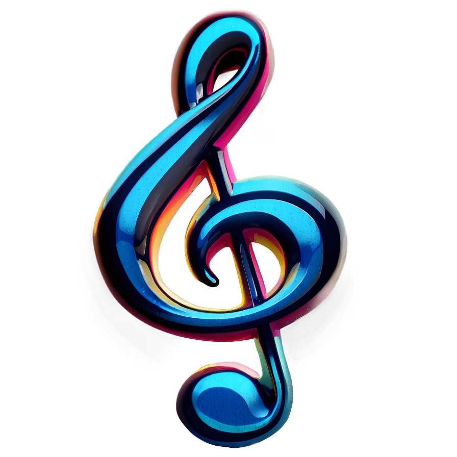 Hand Drawn G Clef Png 06272024