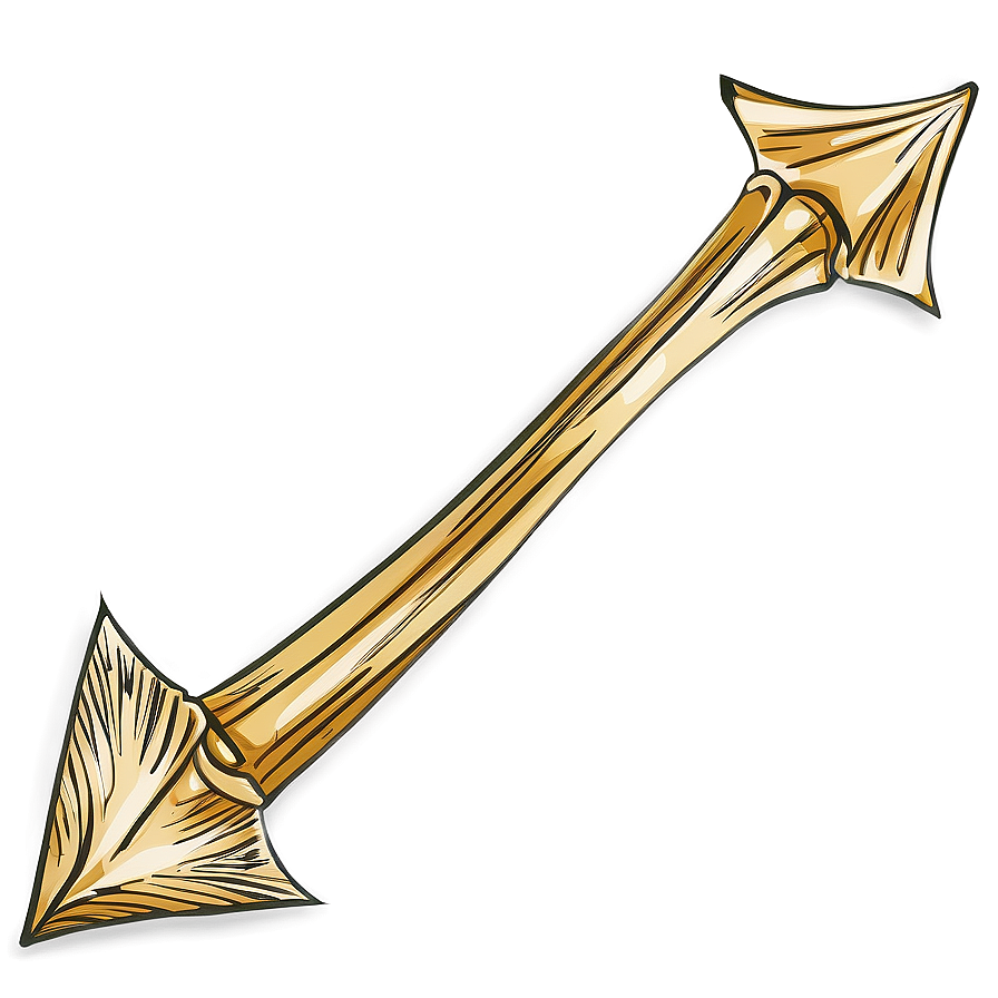 Hand Drawn Gold Arrow Png Ddy62