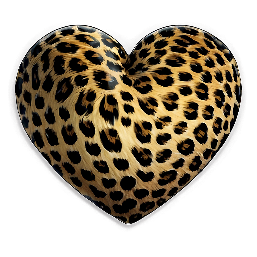 Hand-drawn Leopard Heart Png Upa70