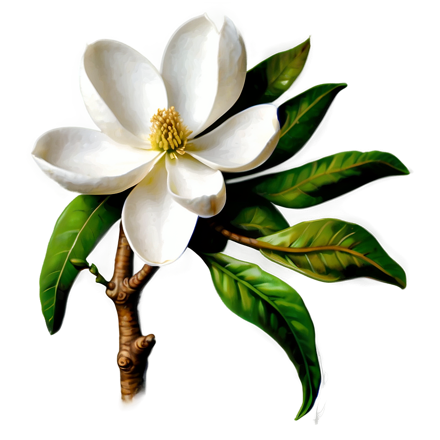 Hand-drawn Magnolia Sketch Png Vpn