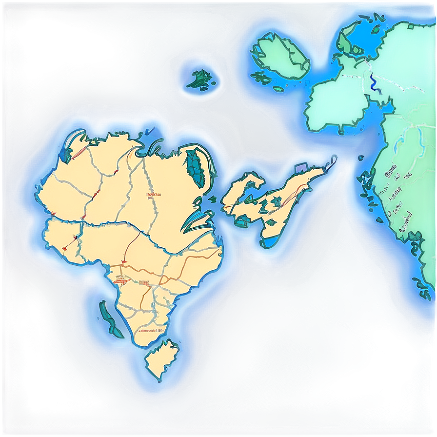 Hand Drawn Map Png Dgs13