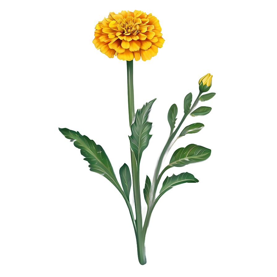 Hand Drawn Marigold Png 77