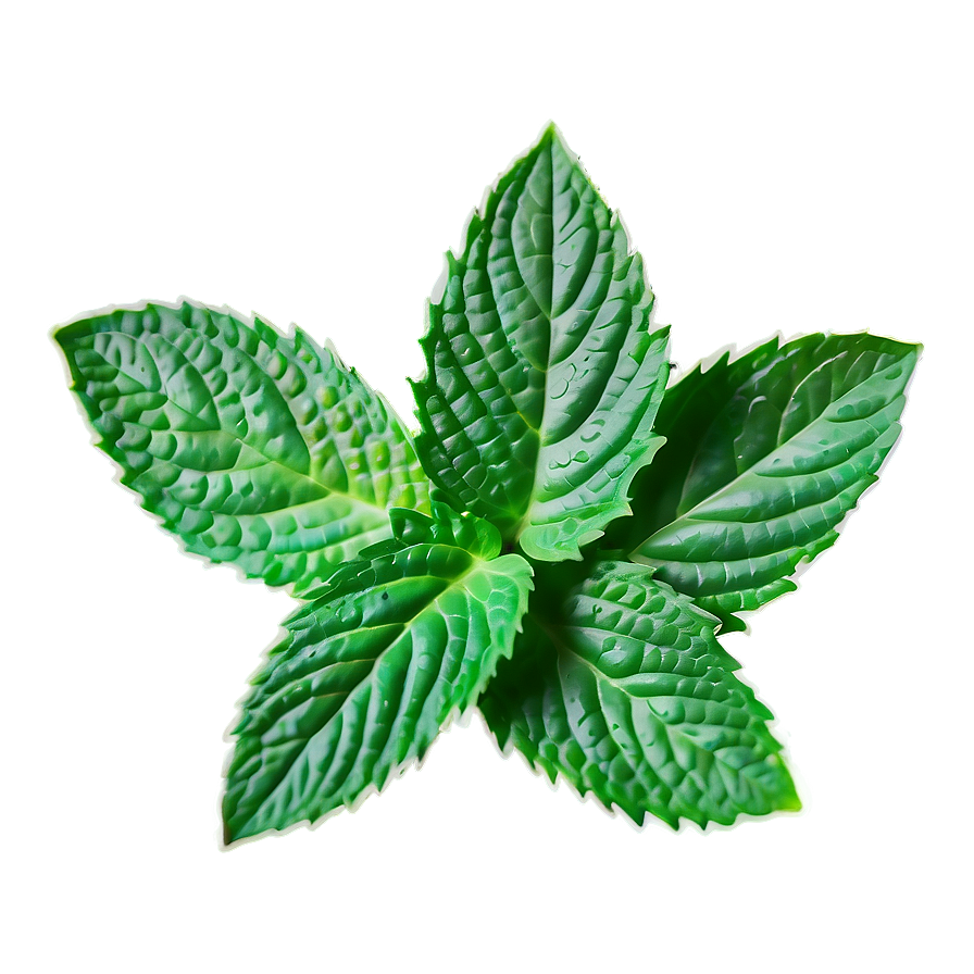 Hand Drawn Mint Leaf Png Wcv