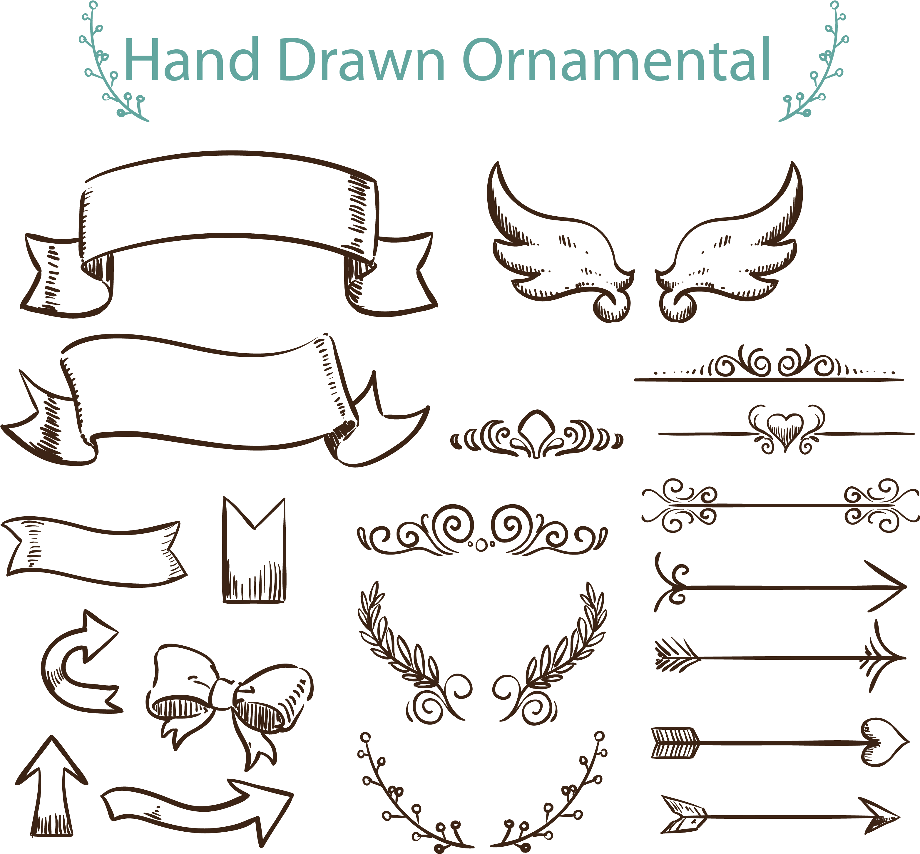 Hand Drawn Ornamental Elements