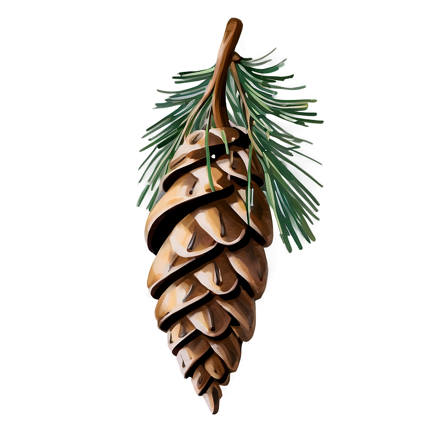 Hand Drawn Pine Cone Png Fxd