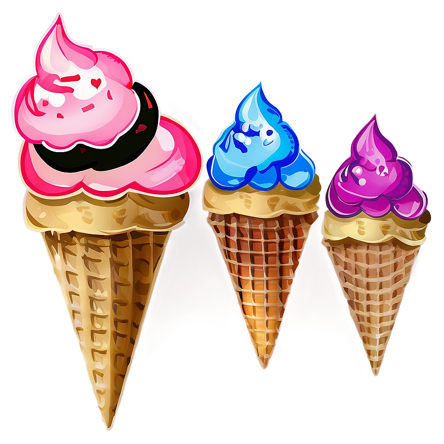 Hand Drawn Pop Ice Cream Png Xas