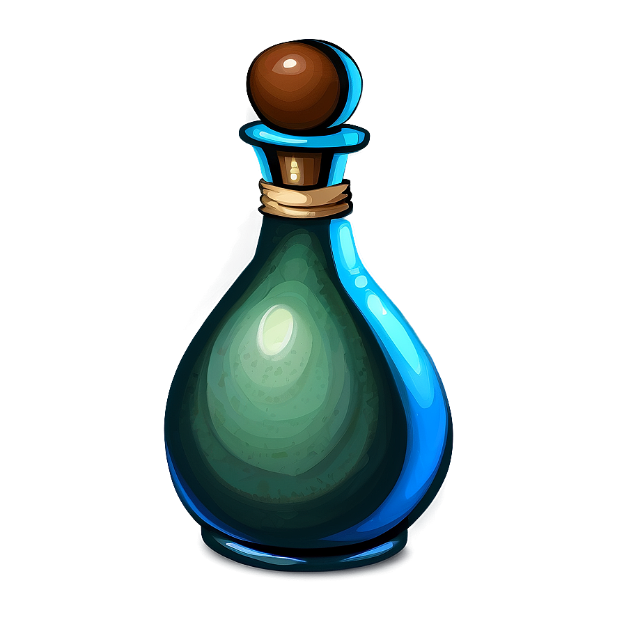 Hand-drawn Potion Bottle Png 15