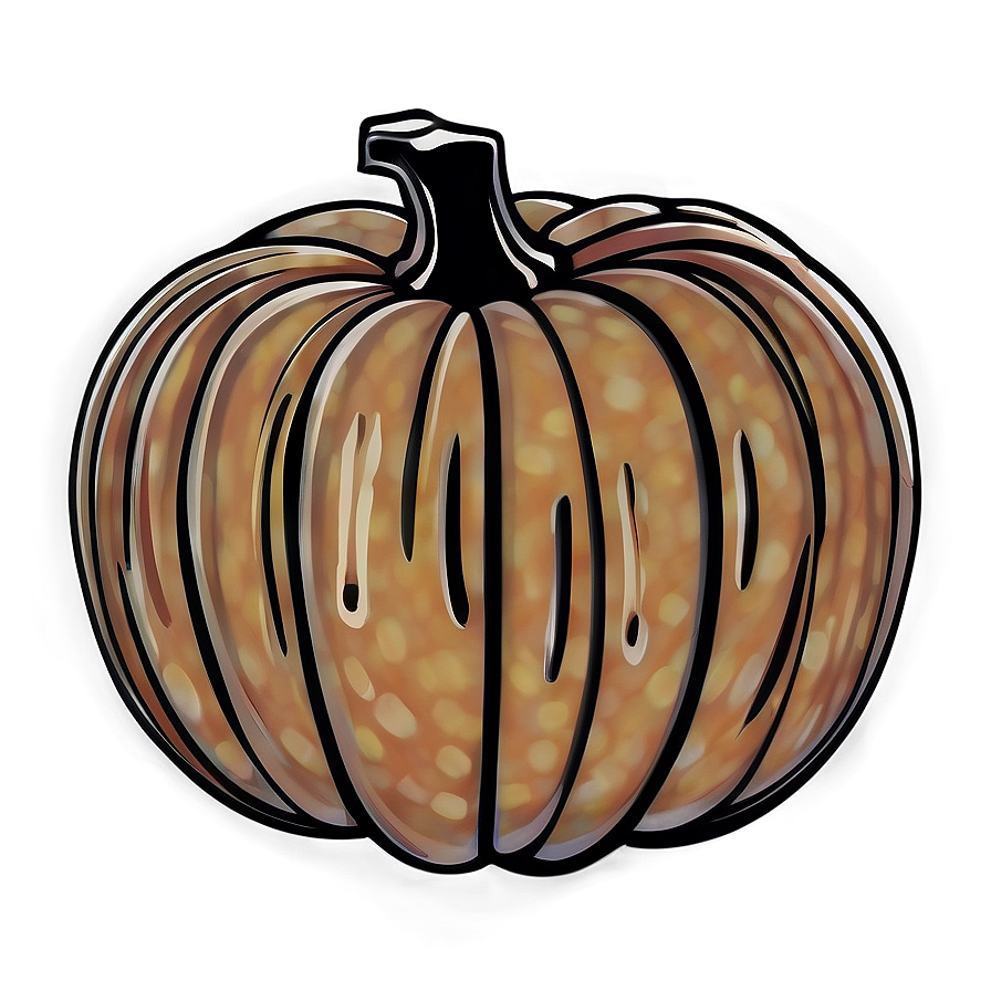 Hand-drawn Pumpkin Outline Png Iuh