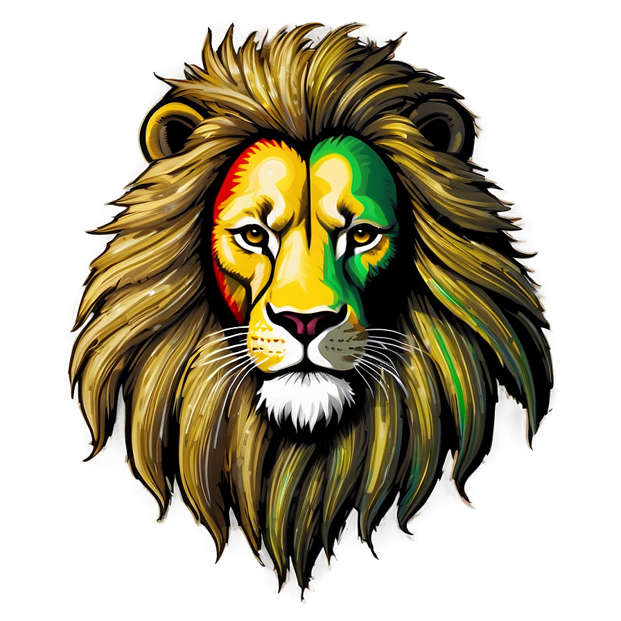 Hand-drawn Rasta Lion Sketch Png Udn