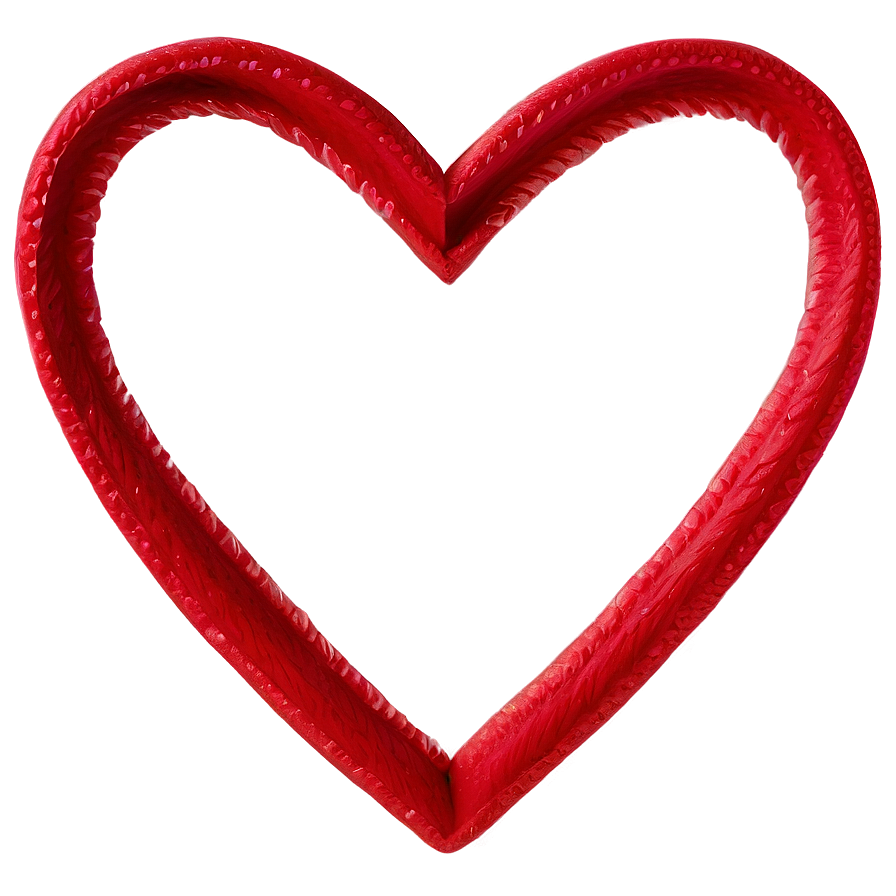 Hand-drawn Red Heart Png 05242024