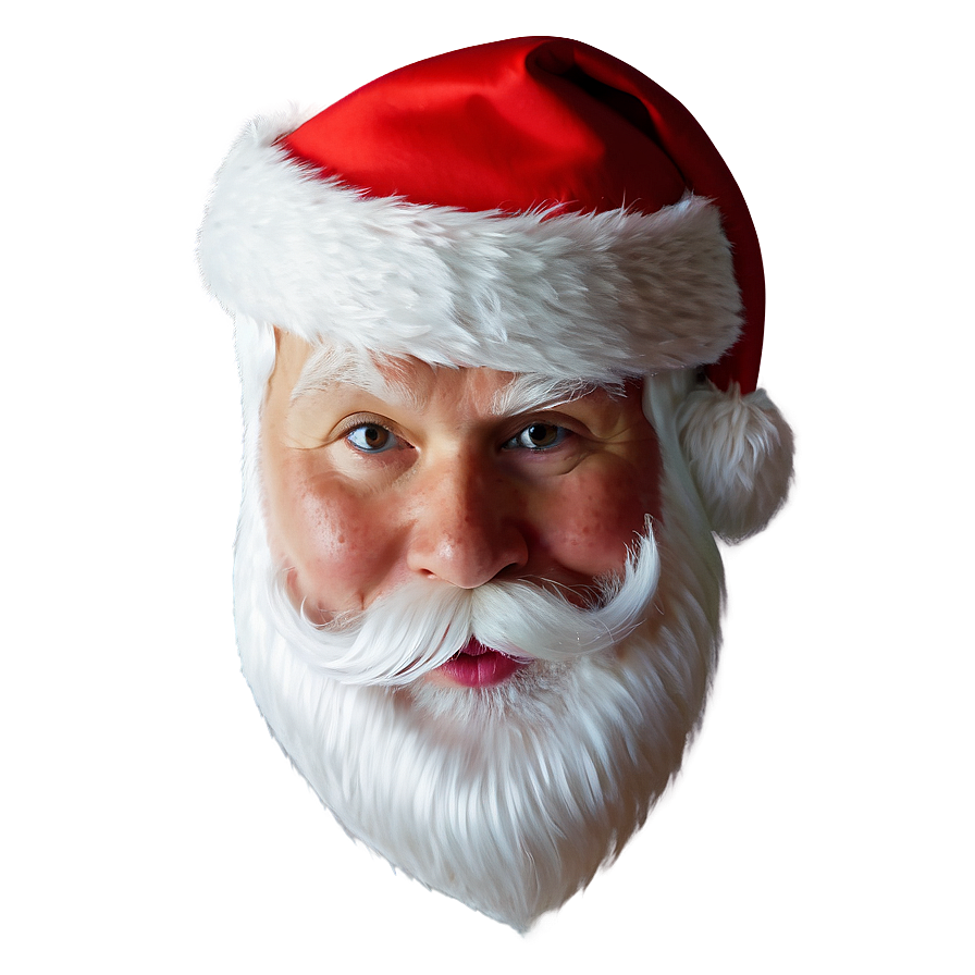 Hand Drawn Santa Face Png Nao