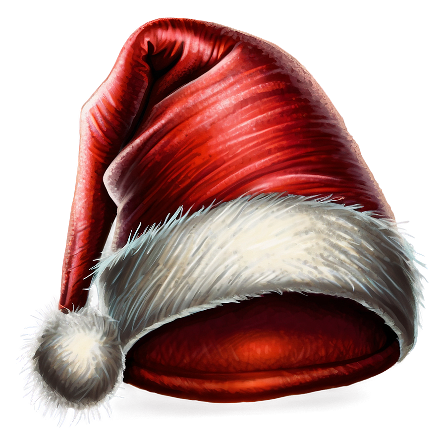 Hand-drawn Santa Hat Sketch Png Dby