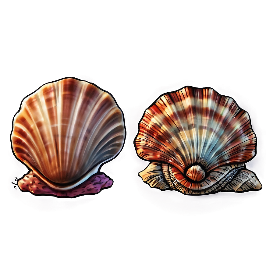 Hand Drawn Seashells Png 39