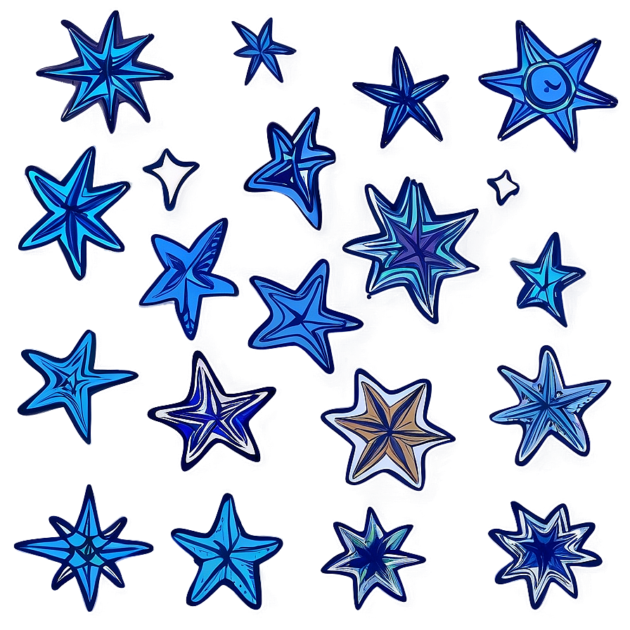 Hand Drawn Star Pattern Png 90