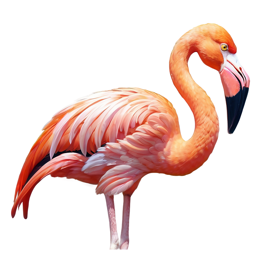 Hand-drawn Tropical Flamingo Png 06272024