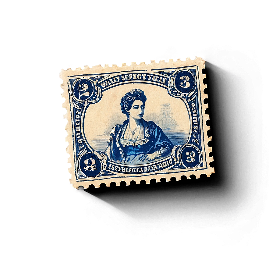 Hand-drawn Vintage Stamp Png 06282024