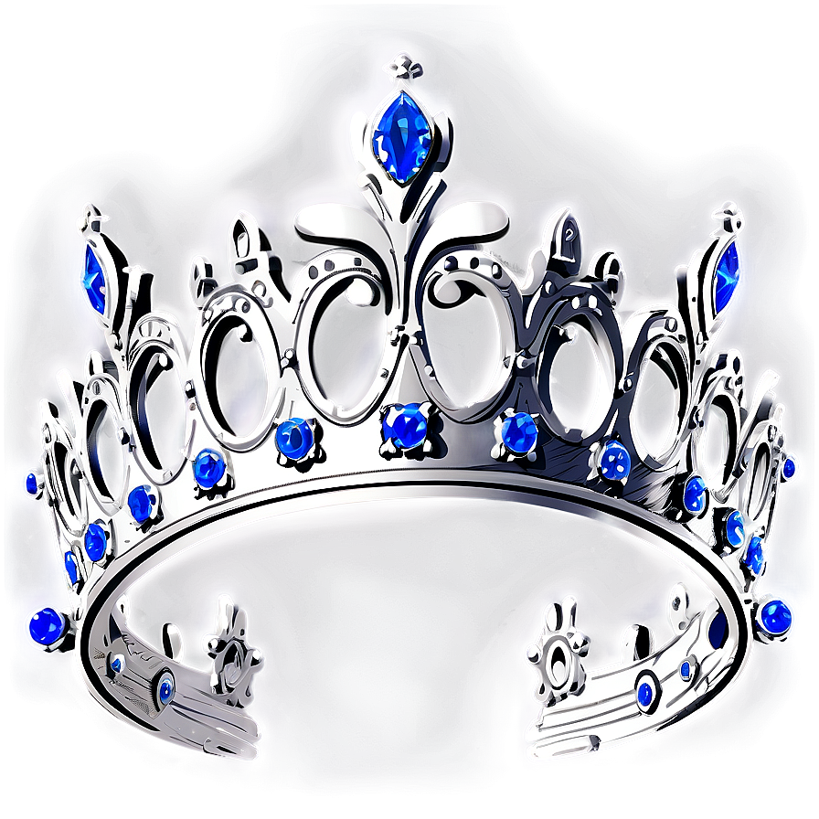 Hand-drawn White Crown Png Elw