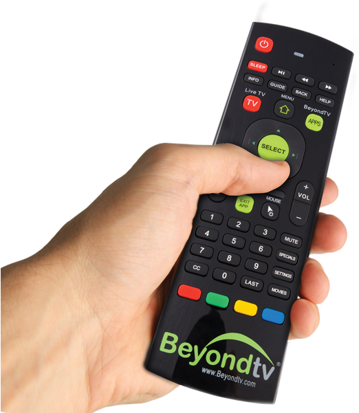 Hand Holding Black T V Remote